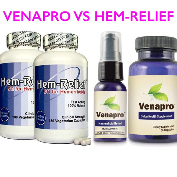 Venapro vs Hem-Relief - Discover if Venapro is Better Than Hem Relief in The Epic Review Battle